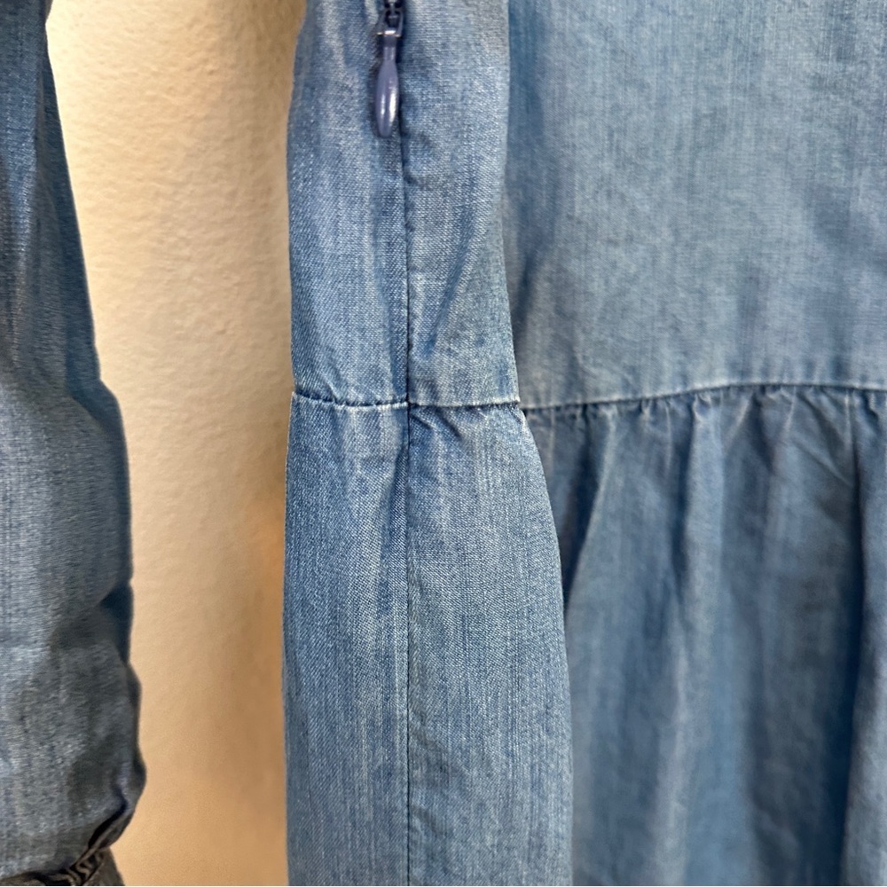 Paul & Joe Sister Chambray Blue Denim Batignole Dress Women’s Sz 8 US - Picture 7 of 9